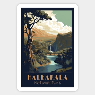 Haleakala National Park Travel Poster Sticker